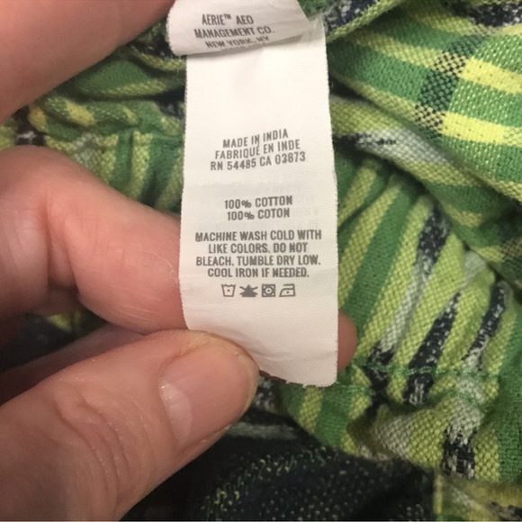 Aerie Jacquard High Waisted Shorts in Green Mission Size Small - Picture 6 of 9